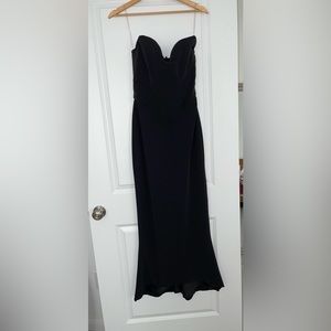 House of CB Gown - Sabine Strapless Corset Dress Black in Size M